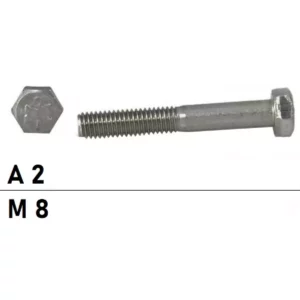 SECHSKANTSCHRAUBE MIT SCHAFT 70 SW13 M8X55 SHR 6KT ISO4014 A2